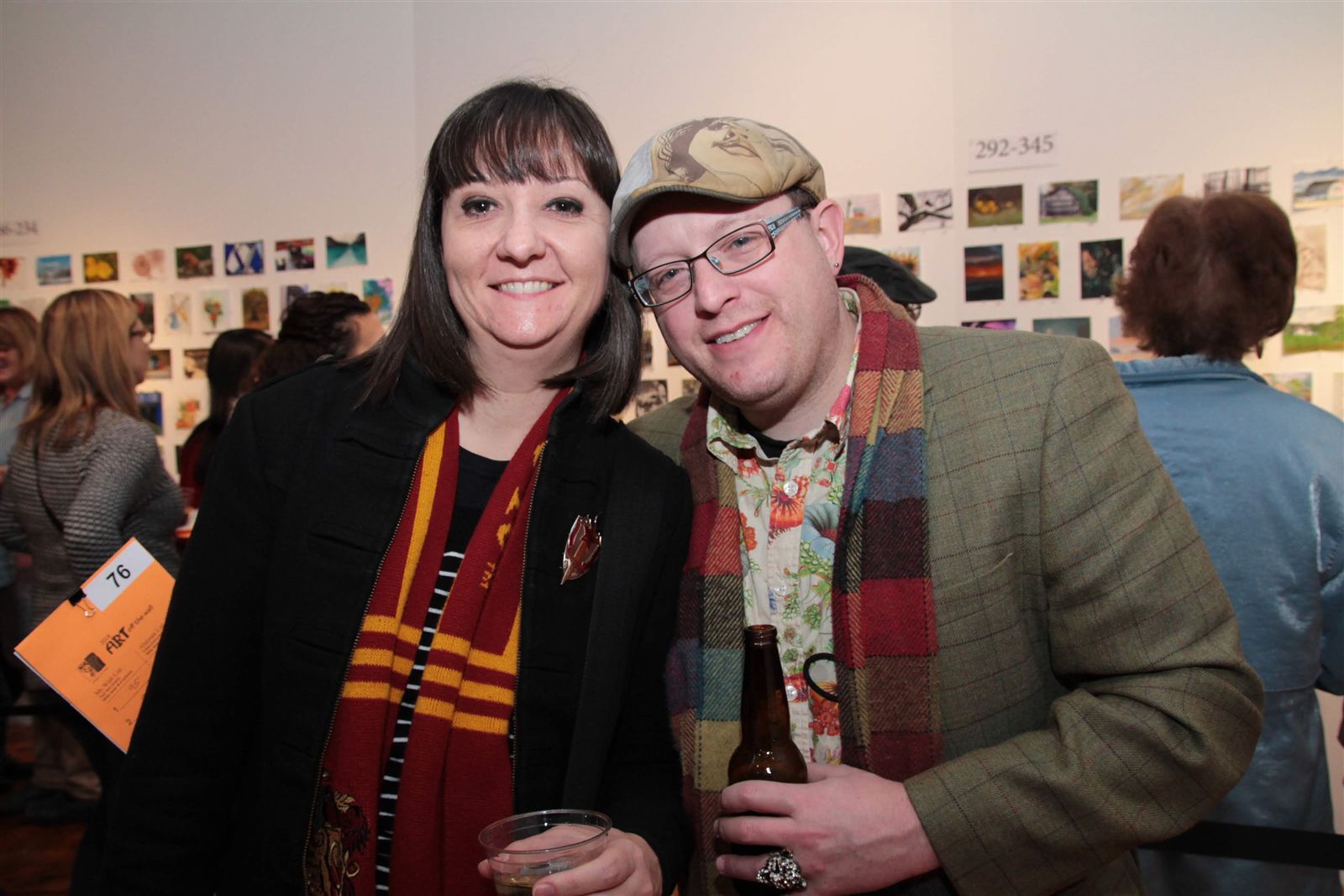 Smiles at Art Off the Wall in Carnegie Art Center